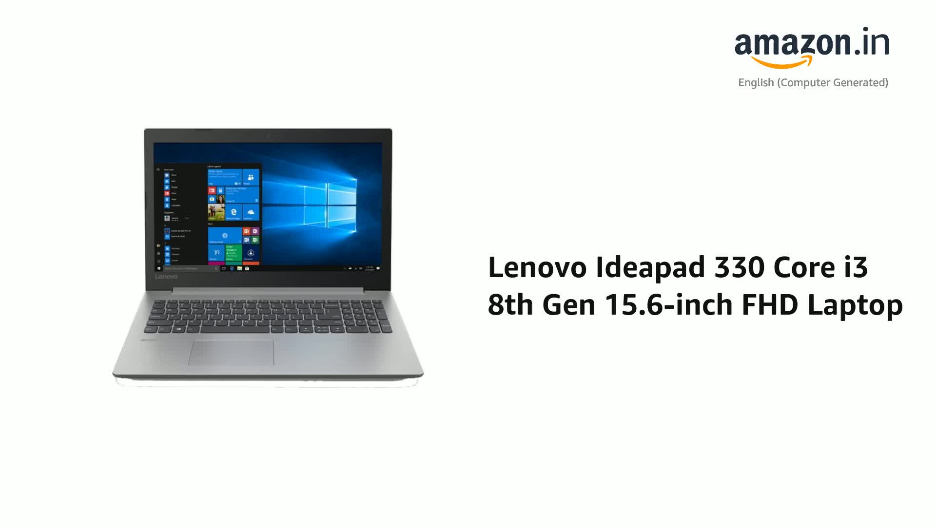 Lenovo Ideapad 330 Core i3 8th Gen 15.6-inch FHD Laptop (4GB/1TB